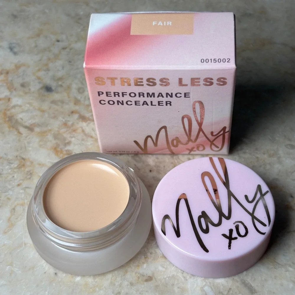 Mally Stress Less Performance Concealer 0.14oz Fair Cream Full Coverage Pot